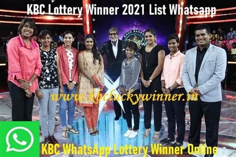 kbc whatsapp winners list kbc lucky draw lottery .